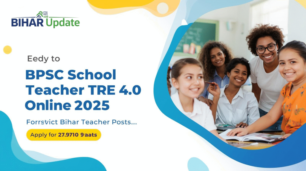 BPSC School Teacher TRE 4.0 Online 2025 – Apply for 27,910 Bihar Teacher Posts
