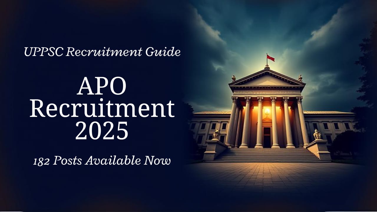UPPSC APO Recruitment 2025 – Apply Online for 182 Posts