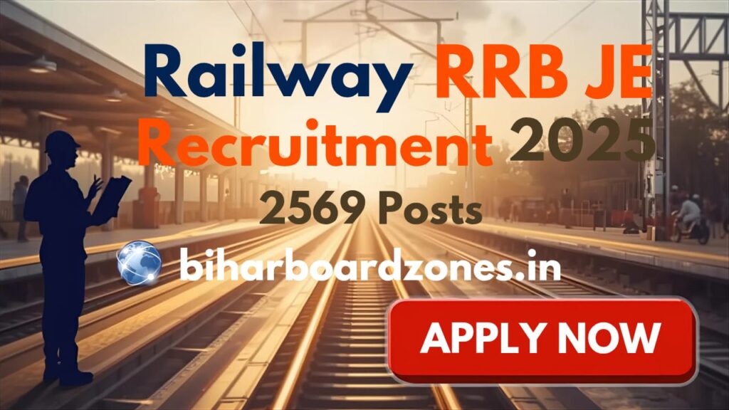 Railway RRB JE Recruitment 2025 Online Form